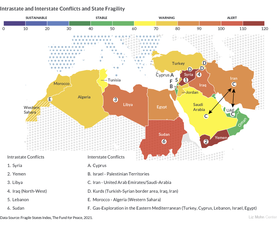 map eu africa: intrastate and intersate conflicts 