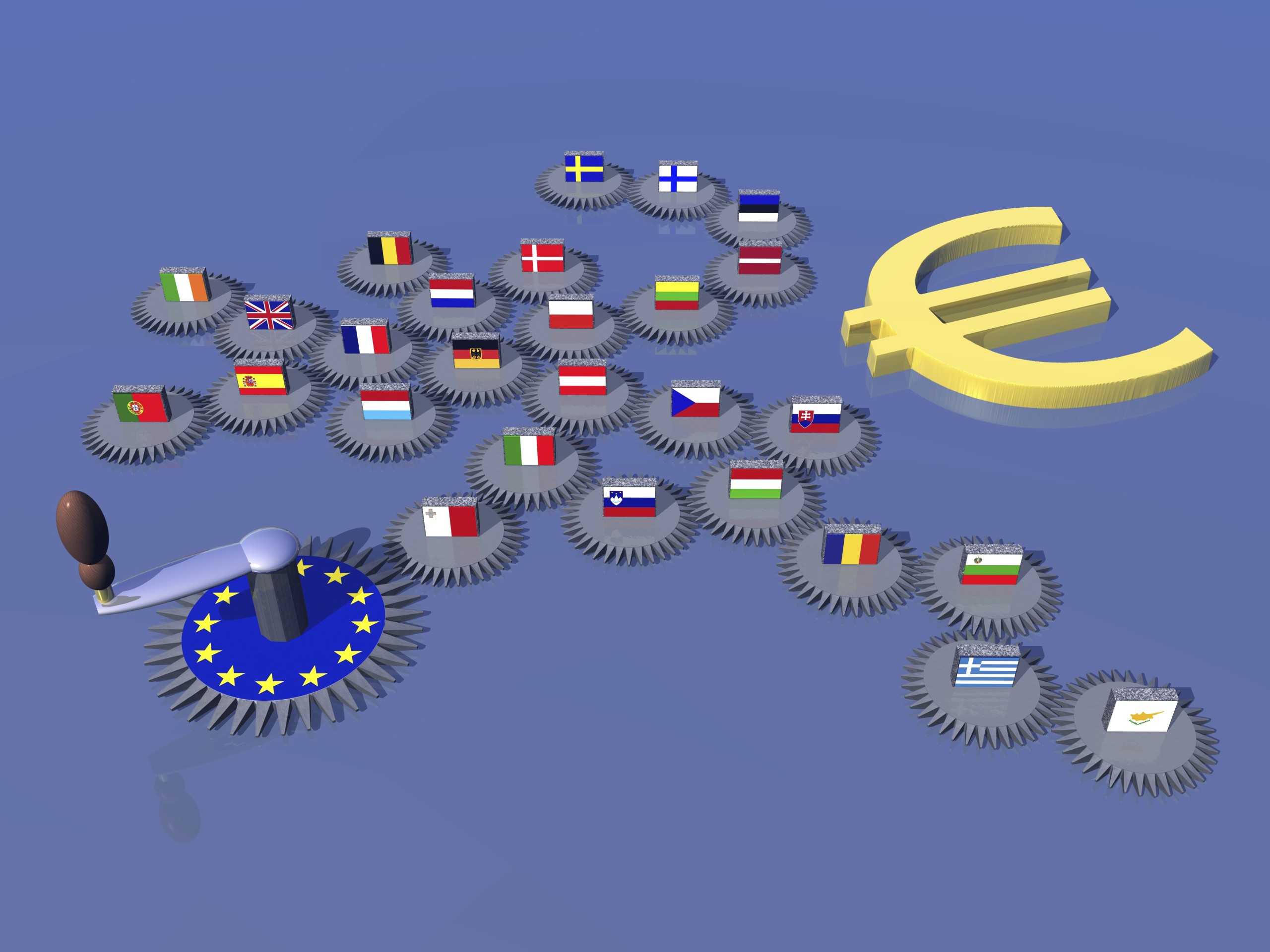 euro flags