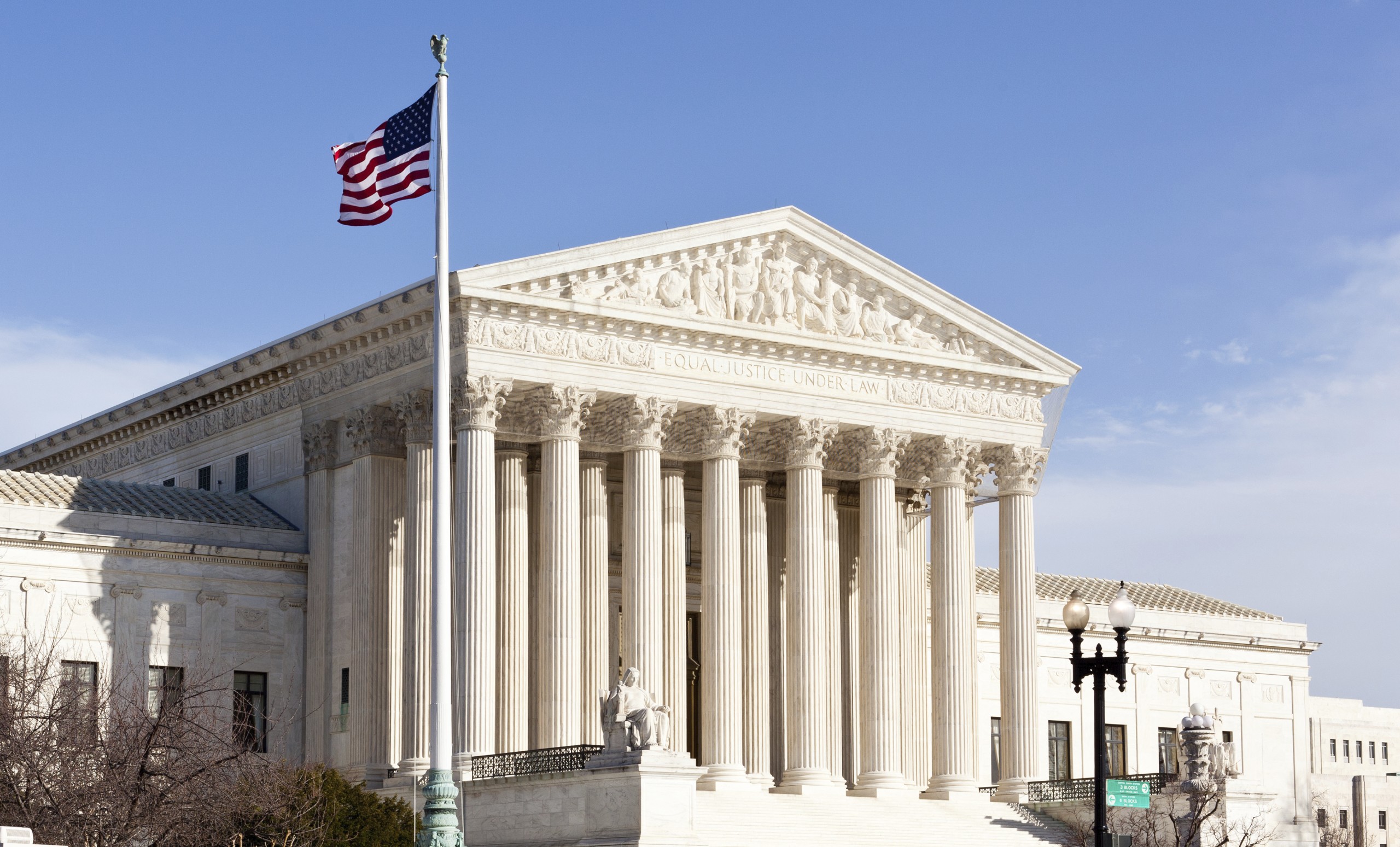 Facade of US Supreme court in Washington DC